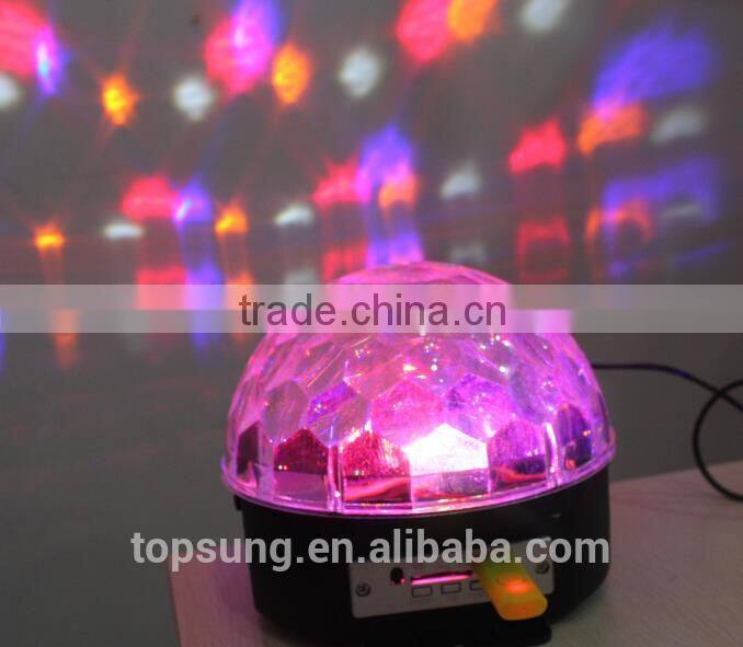 magic rgb discoteca support mp3 sd/tf card