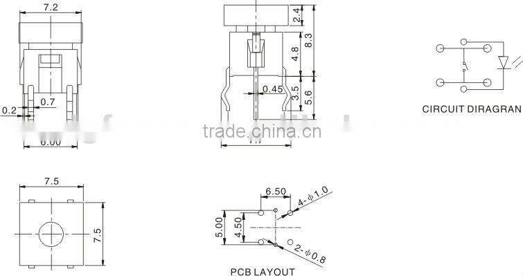 illuminated button switches TS-2007