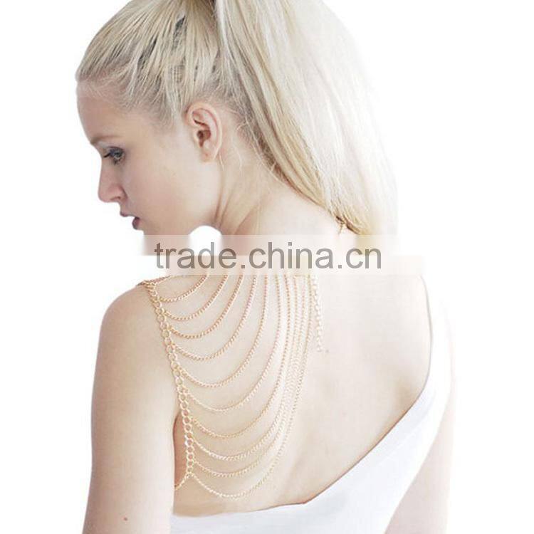 women shoulder necklace chain, shoulder chain jewelry