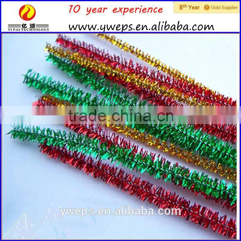 wholesale colourful folding chenille stems for diy, curly chenille stem
