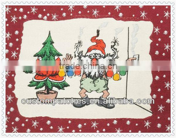 Sew On Embroidery Christmas Patches