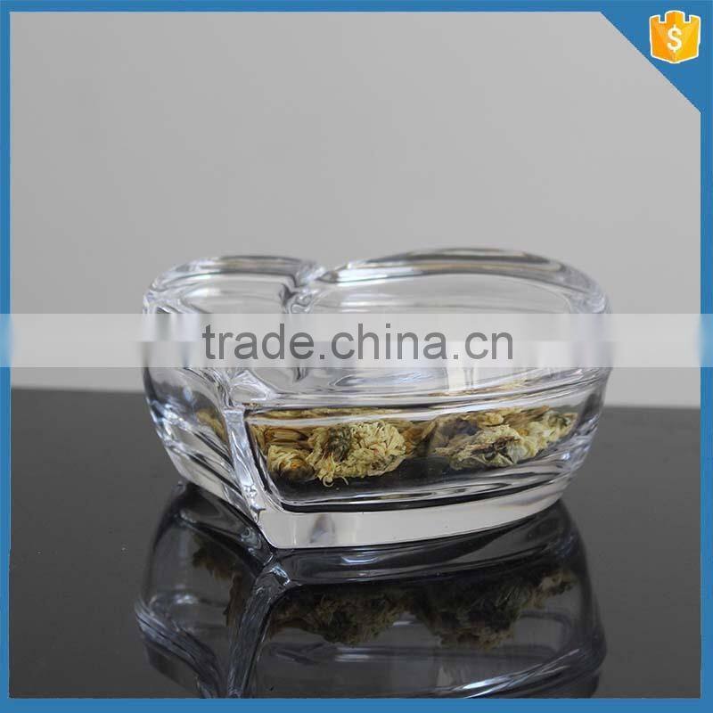 Machine Pressed Eiffel Tower Design Glass Crystal Jars For Candy