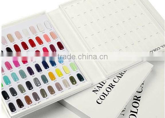 216 colors Nail gels color card with good price high quality