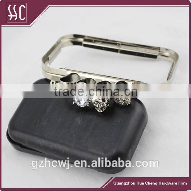 Guangzhou high quality skull purse frame & coin clutch purse frame