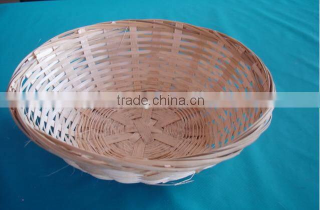 Round bamboo heated bread baking basket