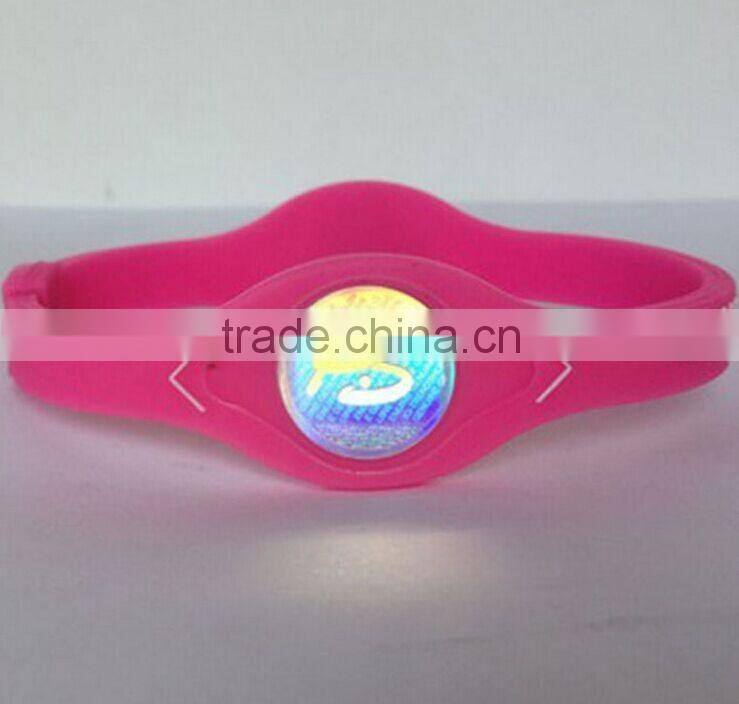 power negative ion 2 layers silicone wristband
