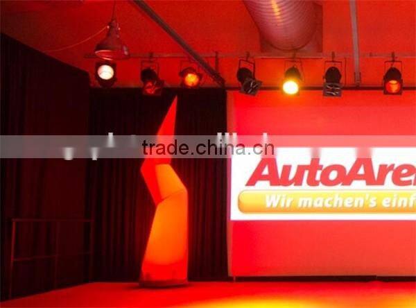 factory outlet 3m color changing inflatable lightning model/ led tube cone for decoration