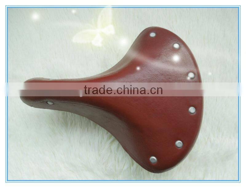 hight quality leather very comfortable 26" bicycle saddle / road bicycle saddle