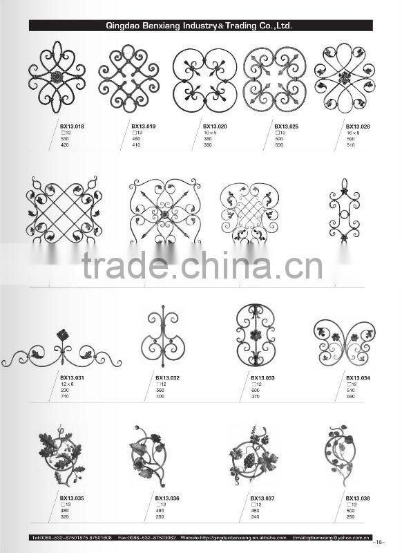 Ornamental wrought iron components