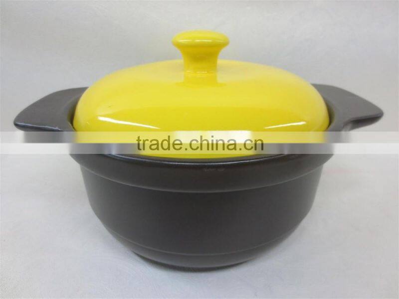 Earthenware healthy cooking casserole