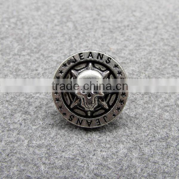 2016 Cool Ghost Face Metal Shank Button