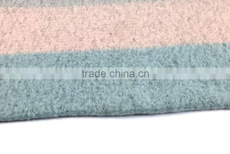 Top trend striped knitted infinity scarf / loop scarf yarn / knitted scarf