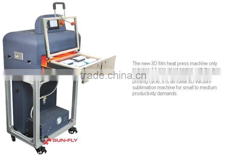 Heating press machine for film cases