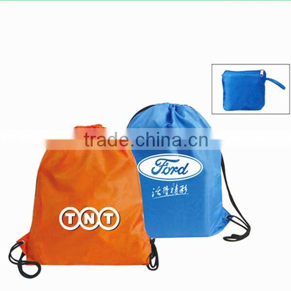 Black Polyester Gift Bag Drawstring Bag