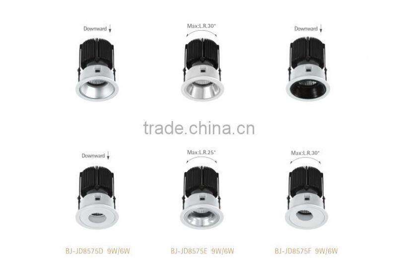 Popular down lighting cob chip high brightness 6W 9W 13W led spot light