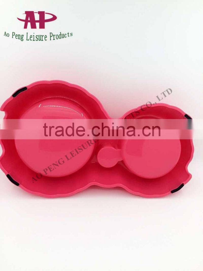 Pet Supplier Double Side Drinking Food Feeder Pet Bowl