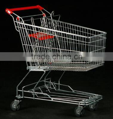 RH-SA125 Asia Shopping Cart 125L 910*555*1000mm 5''PU Wheel Unfolding Shopping Cart