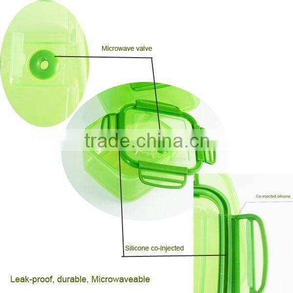 silicone co-injected airtight waterproof lids container(Round)