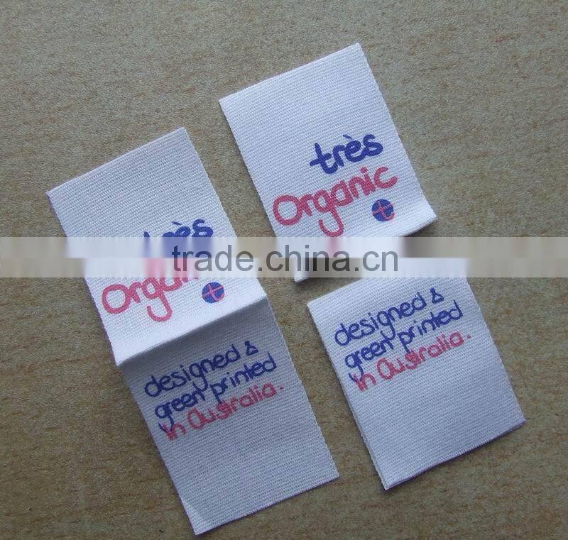 cotton printed tag