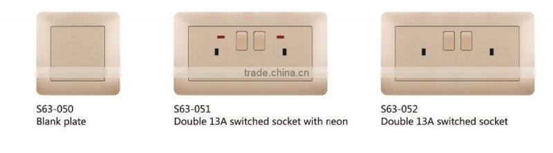 5 pin MF(Muti-Function) Outlet Universal wall switch and socket