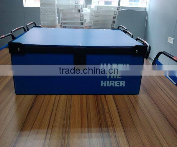 Custom-made corrugated plastic packing box for glassware