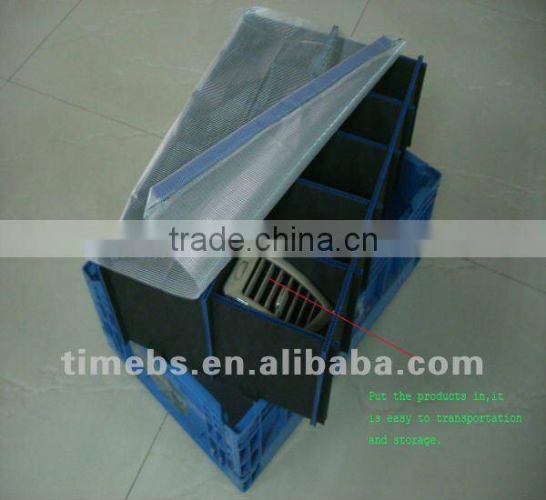 Durable corrugated plastic storage box for auto parts