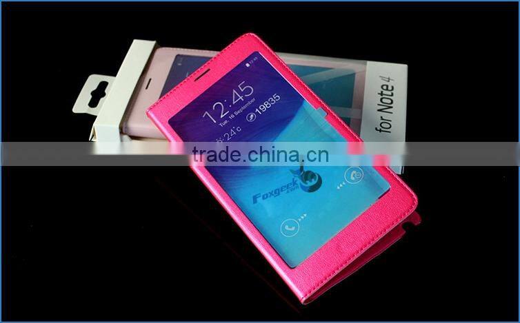 Hot selling phone case high quality TPU leather case cheap price waterproof case for samsung Note 4
