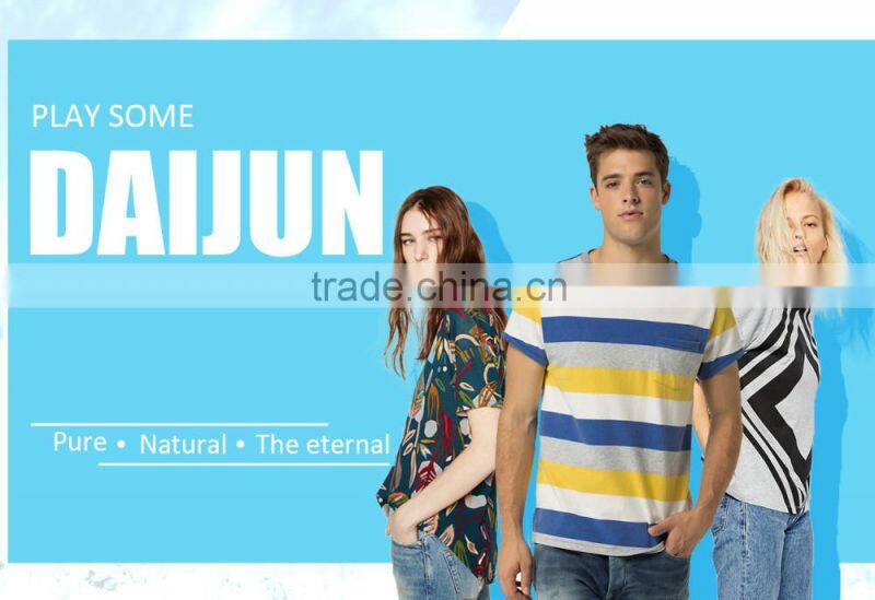 Daijun oem popular fashion black 100% polyester sublimation t shirt men