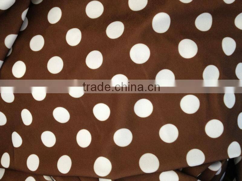 Fashion Printed Polyester and Spandex Fabric