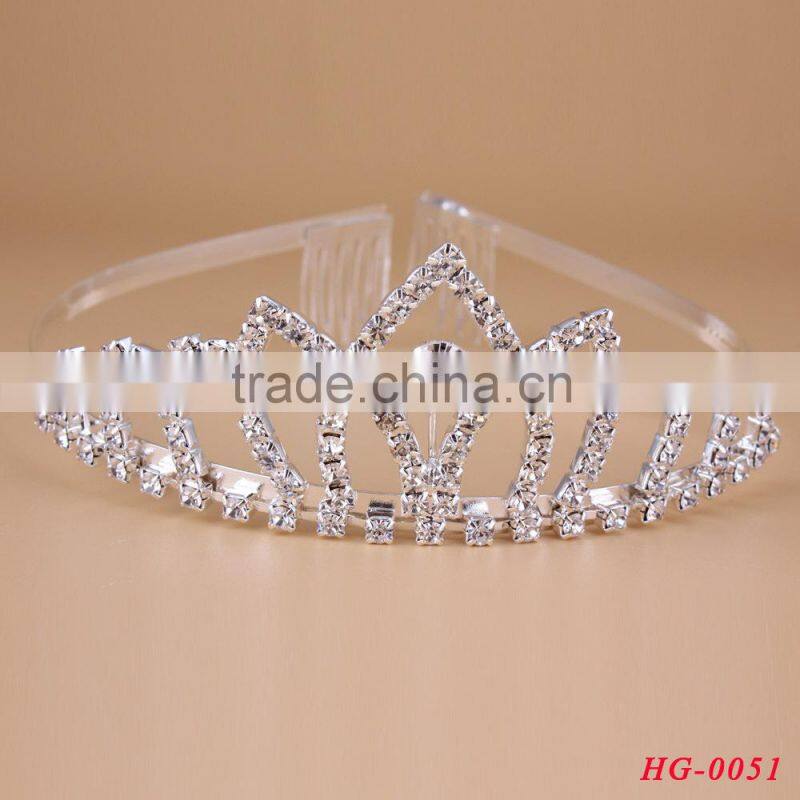 2015 New arrival wedding pageant tiaras crown for sale