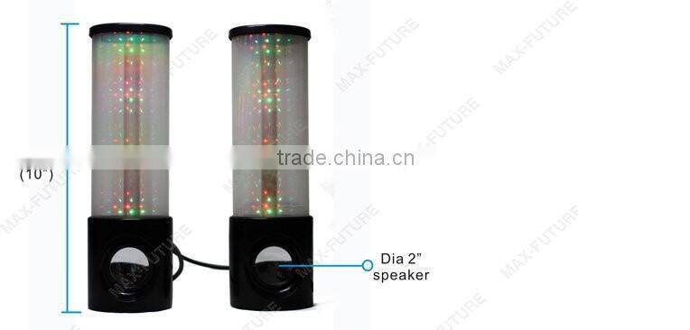 2(2.0) Computer Speaker with Firework Flashing Light for Computer or Portable Audio
