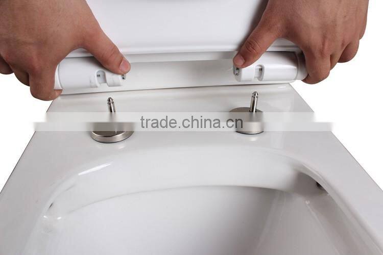 euro toilet seat with soft closing hinges