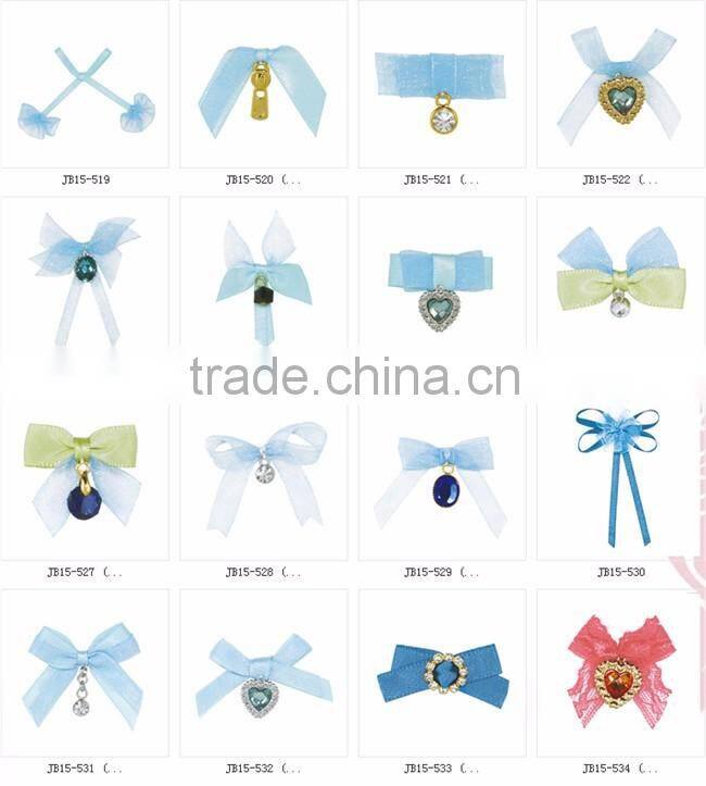 Green Ribbon Bow With White Dots