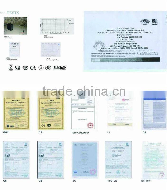 1500L Compressor three glass doors upright display showcase