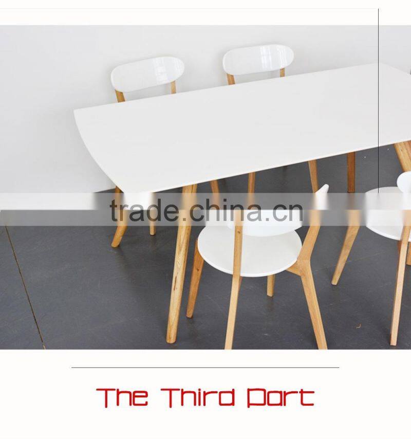 White dining tables made from oak wood