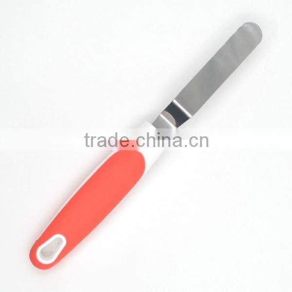 Hot sales in Amazon Unique design TPR handle Stainless steel mini cheese spatula