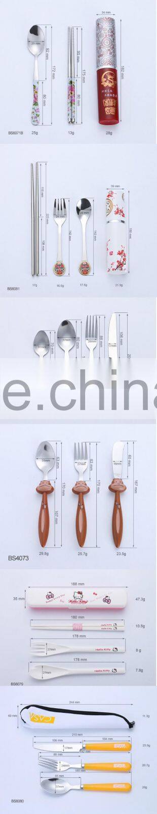 OEM Portable Travel Safe Custom Design Low Price Tableware Cutlery