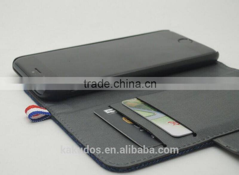 Kakudos Factory Supply Wallet Leather Case for iphone 6