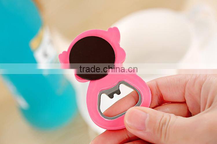 Wholesale Custom Cheap PVC Fridge Magnet Bottle Opener for Cola Drink