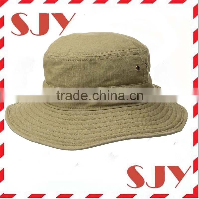Custom made wide brim 100%cotton canvas bucket Hats