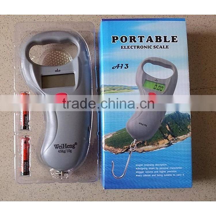 High quality portable mini digital hanging luggage scale weighing hand scale 45kg/10g