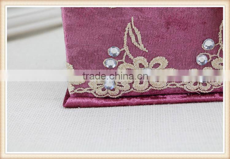 High-grade velvet square tissue box