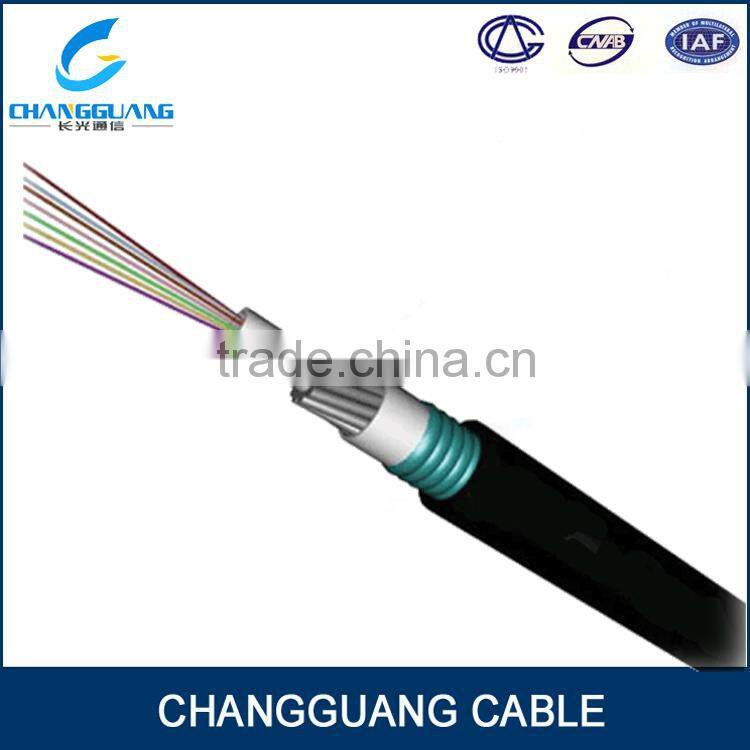 China factory supply Single mode direct buried armored underground submarine 4 core fiber optic cable
