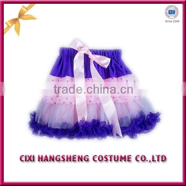 Latest Fashion Sweet Style Cute Girl Children School Chiffon Fluffy Tutu Skirt