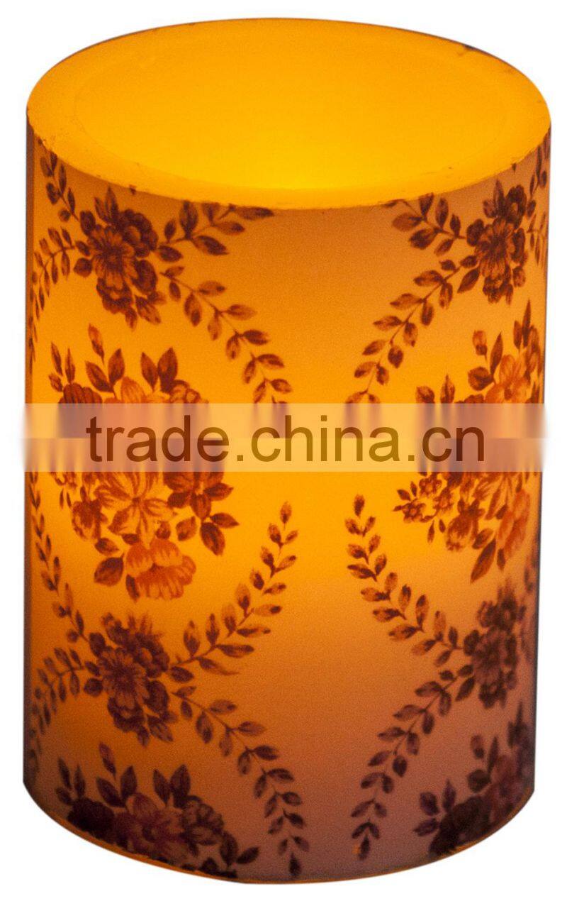 1 LED wax candle light Flameless moving fliker wax led candle light