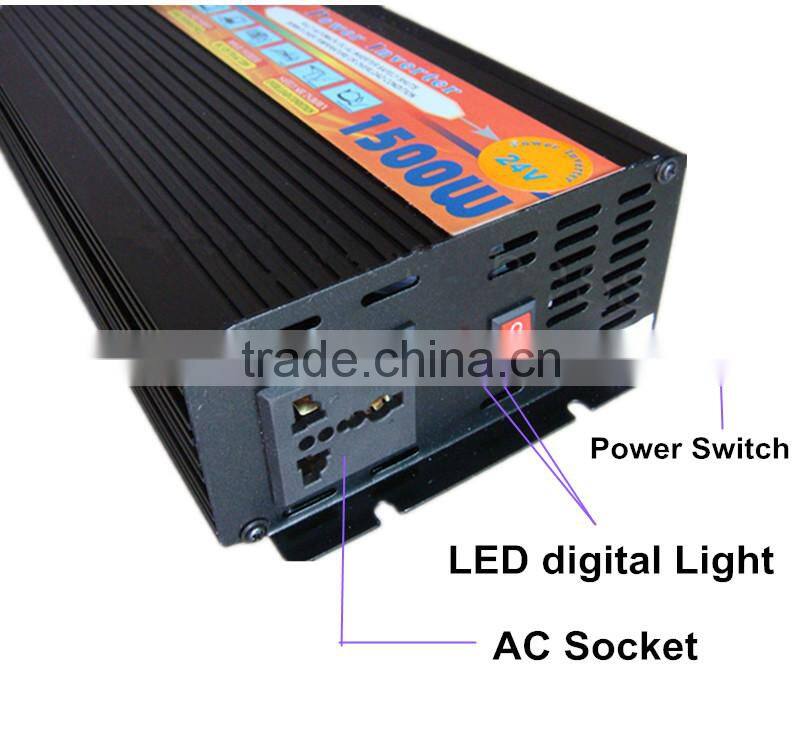 china supplier electronic and motorcycles business 1500W (peak 3000W) Modified sine wave Inverter