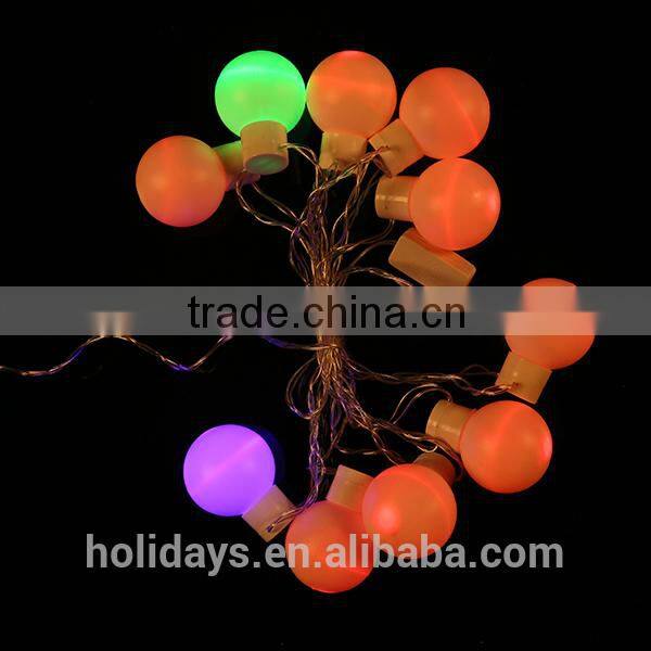 christmas deco copper wire led ball string light