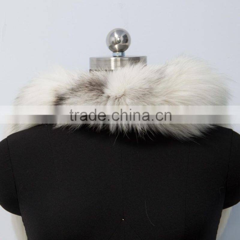 2016 factory price real natural cross fox fur scarf