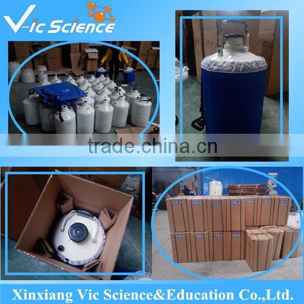 cryogenic nitrogen dewar flask for storing biological samples