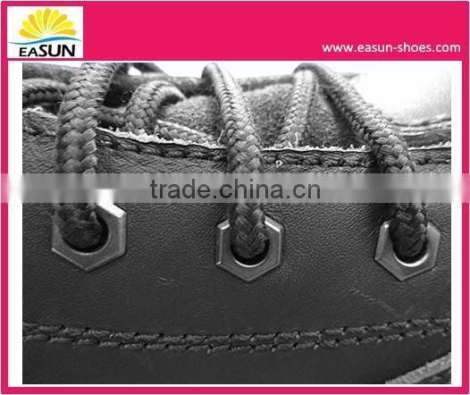 Black fashion Goodyear work boots with steel toes